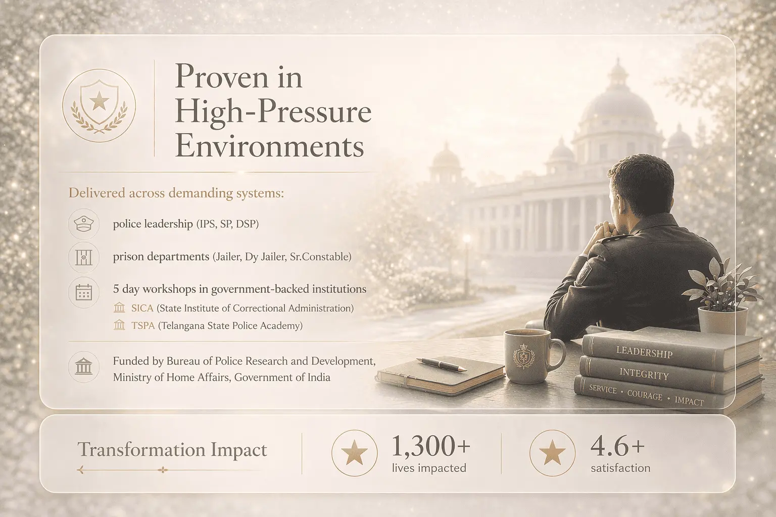 Professionals working in high-pressure environments, illustrating that Alpha Healing Meditations have been applied in demanding workplaces where sustained performance, resilience, emotional balance and clear thinking are essential.